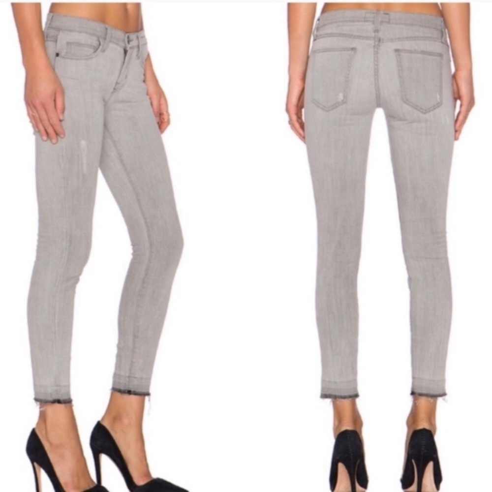 Current/Elliott The Stiletto Gray Denim Jeans